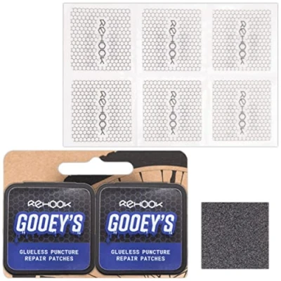 Image of Rehook Gooeys (2x Pack) Bike Puncture Repair Glueless Self Adhesive Patches Kit (2)