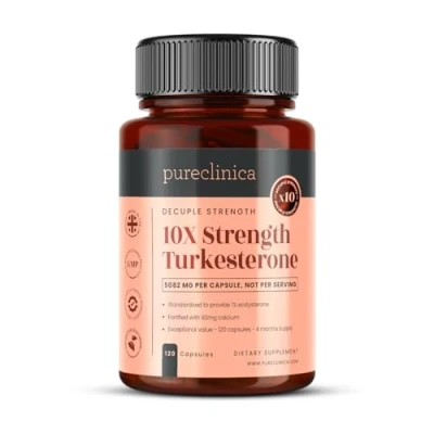 Image of Pureclinica 10X Strength Turkesterone 5082mg x 120 Capsules 4 Months Supply