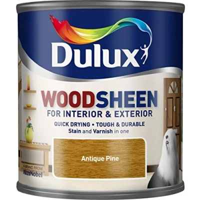 Image of Dulux Quick Drying Interior/Exterior Woodsheen ANTIQUE PINE 250ml