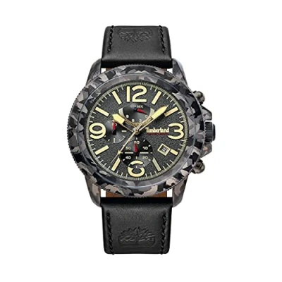 Image of Timberland Mens Chronograph Quartz Watch with Leather Strap TBL15474JSGY.61