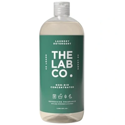 Image of The Lab Co. Non Bio Concentrated Laundry Detergent Refreshing Mood 1 Litre 40 Loads with notes of Lime Peppermint Cucumber