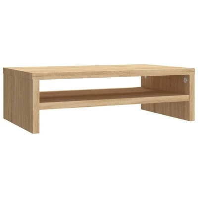 Image of vidaXL Monitor Stand Sonoma Oak 42x24x13 cm Engineered Wood