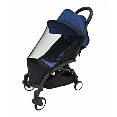 Image of Mosquito Nets Compatible With Babyzen YOYO and YOYO2 Pushchairs,Baby Stroller Accessories Bug (Black Nets)