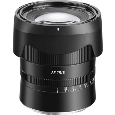 Image of TTArtisan 75mm F2.0 Metal Bodied Auto Focus AF Lens Compatible with Nikon Z Mount Black