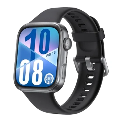 Image of Huawei Watch Fit 4 Grey (Black Rubber Strap)
