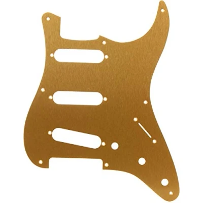 Image of Fender Vintage Style Pickguard, Stratocaster, 8 Hole Gold Anodized