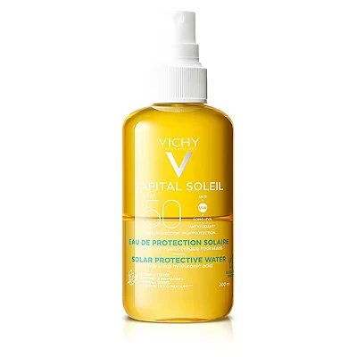 Image of Vichy Capital Soleil Hydrating Sun Protection Water Spray SPF50 with Hyaluronic Acid 200ml