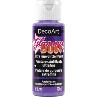 Image of DecoArt Glamour Dust Glitter Paint, Purple Passion