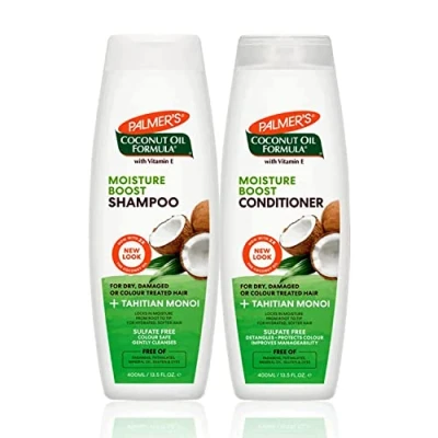 Image of Palmer&#039;s / Coconut Oil Formula Moisture Boost Shampoo &amp; Conditioner Deal , 400 ml (Pack of 2), 1.0 count