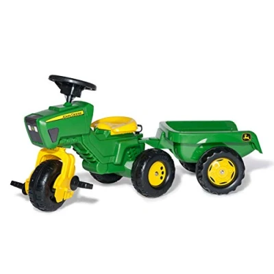Image of Rolly Toys John Deere Trac + trailer sound steering wheel