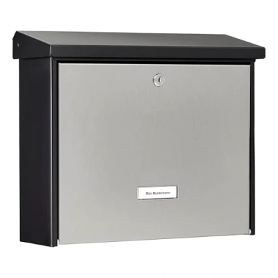 Image of Burg Wächter London Post Box 6867 &amp;Steel Black