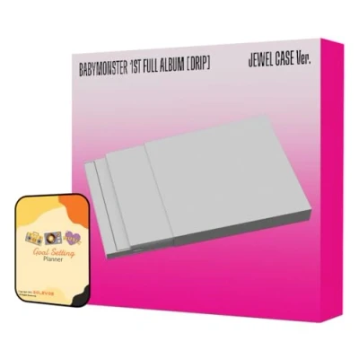 Image of BABYMONSTER Album DRIP JEWEL CASE Ver.+Pre Order Benefits+BolsVos Exclusive K POP Giveaways Package