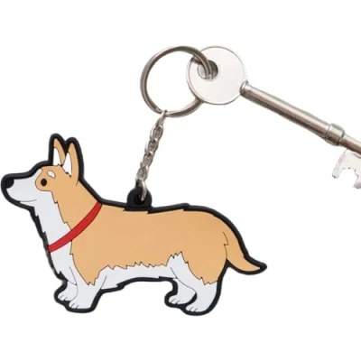 Image of Sweet William Designs Corgi Keyring