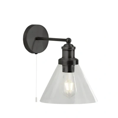 Image of Searchlight Pyramid wall light, black