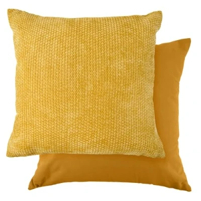 Image of Emma Barclay Portland Hatch Cushion Cover (Ochre Yellow)