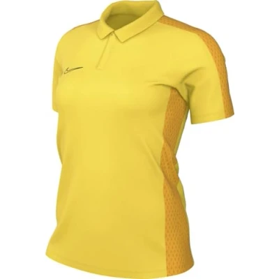 Image of Nike Women&#039;s Dri FIT Academy Polo Shirt, Tour Yellow/University Gold/Black, S