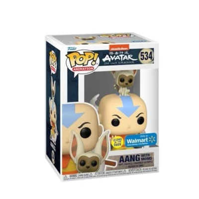 Image of Funko Pop! Avatar, The Last Airbender Aang with Momo Exclusive Glow