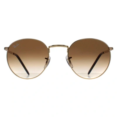 Image of Sunglasses Ray ban Rb3637 new round col. 001/51 Unisex Pantos Oro