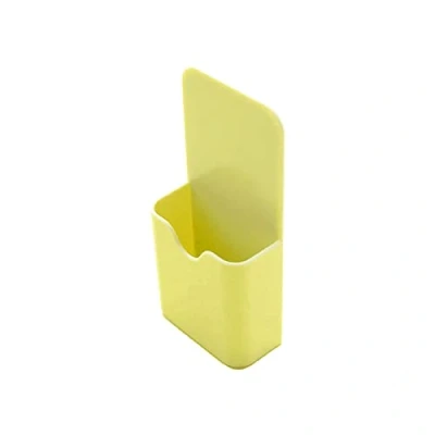 Image of WYLZLKX Plastic Magnetic Pen Holder Pencil Cup Marker Storage Box for Whiteboard Fridge yellow