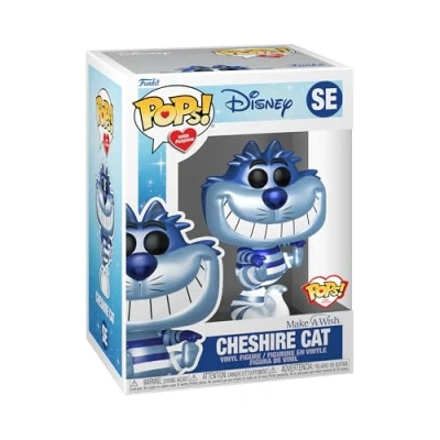 Image of Funko POP! Disney: Make a Wish 2022 Cheshire Cat (Metallic) Alice In Wonderland Collectable Vinyl Figure Gift Idea Official Merchandise Toys for Kids &amp; Adults Movies Fans
