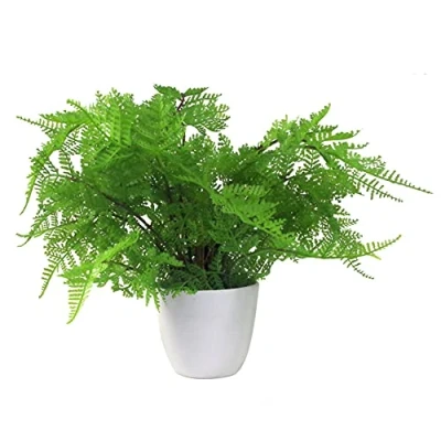 Image of Leaf Design Realistic Artificial Fern Plant, Botanical Natural, 30cm