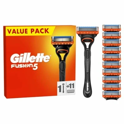 Image of Gillette Fusion5 Men&#039;s Razor, 1 11 Replacement Blades