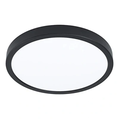 Image of EGLO Fueva 5 LED Ceiling Light, Diameter 28.5 cm, 1 Bulb Surface Mounted Light Made of Steel and a Plastic Surface, in Black, White, Neutral White