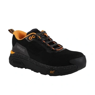 Image of Regatta Professional Men&#039;s Crossfort Safety Trainers Black Gun Metal, Size: UK 12