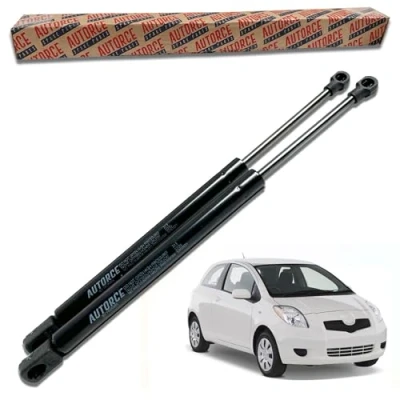 Image of AUTORCE 2 Pcs Rear Tailgate Boot Gas Struts Intended For Toyota Yaris II Hatchback XP9 (2005 2014) 69 133 PS/HP Lift Support Shock Absorber System 390 (N) 430 MM 68950 0D020, 68960 0D010
