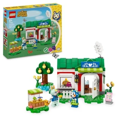 Image of LEGO Animal Crossing Able Sisters Clothing Shop Playset, Building Toy Set with 2 Characters to Inspire Creative Role Play, Birthday Gift for 6 Plus Year Old Girls, Boys and Gamers 77055