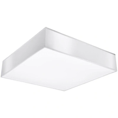 Image of Horus 3 Light Flush Square Ceiling White, E27