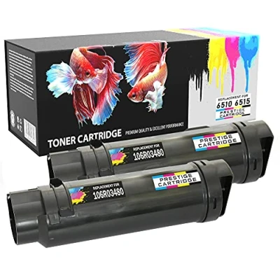 Image of PRESTIGE Cartridge 106R03480 Compatible Toner for Xerox Phaser 6510 6510DN 6510N WorkCentre 6515 6515DN 6515DNI 6515DNW 6515N 2 Black