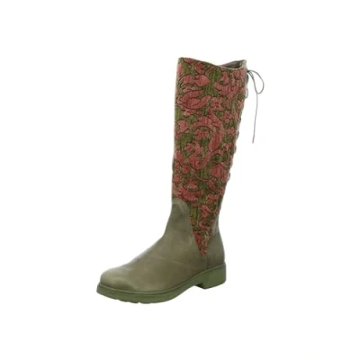 Image of Think! Women&#039;s Cogita Chrome Free Tanned Lightly Lined Boots, 7020 Jade Estate, 3 UK