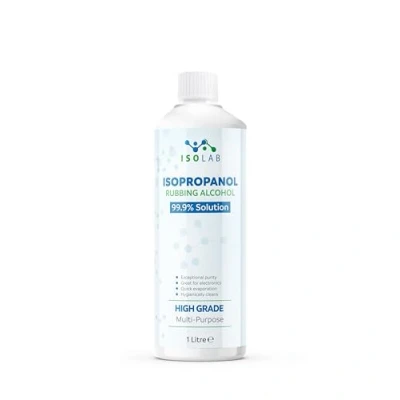 Image of IsoLAB Isopropanol Rubbing Alcohol 99.9% Pure Isopropyl Alcohol, Multi Purpose Cleaner, Degreaser &amp; Solvent 1 Litre