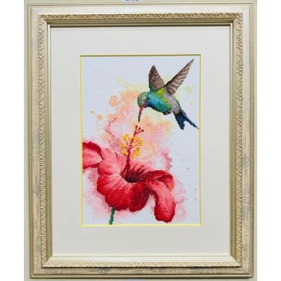 Image of Riolis Hummingbird Counted Cross Stitch kit