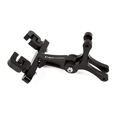 Image of VeloChampion Double Bike Water Bottle Cage Holder Rear Mounted Dual System for Cycling Triathlon