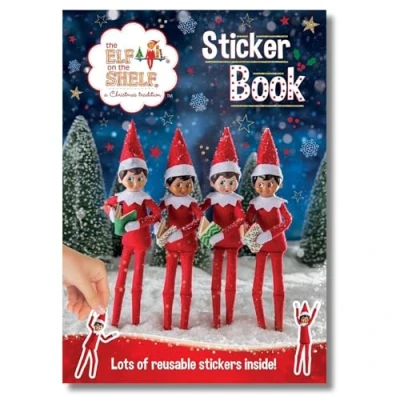 Image of Elf on The Shelf Sticker Book Christmas Activity Pack Stickers Gifts and Presents for Kids Accessories Arrival