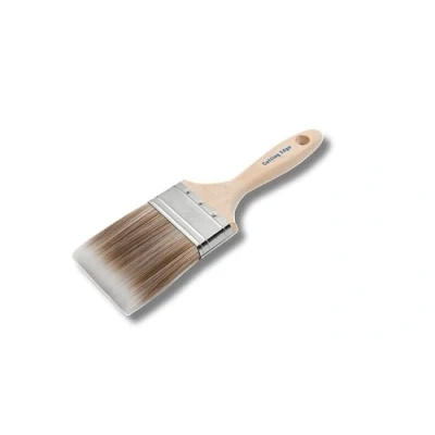 Image of Cutting Edge Professional Premium Quality SRT Synthetic Filament Paint Brushes 3&quot; Wooden Ergonomic Grip Beavertail Handle Suitable for All Paints, No Breaking In Required (3&quot; / 75mm)