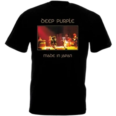 Image of Deep Purple Made in Japan t Shirt Hard Rock Band Black