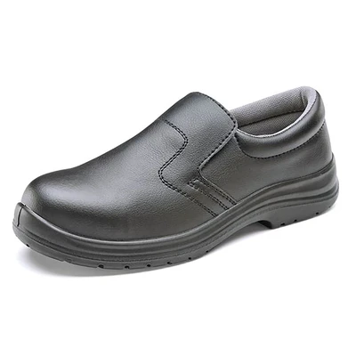Image of Micro Fibre Slip On Shoe S2 Black UK 6.5 EU 40