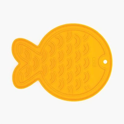 Image of Catit Creamy Fish Shaped Cat Treat Mat