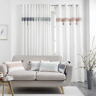 Image of Douceur d intérieur AMAYA &#039;s Curtains, blinds in Pink