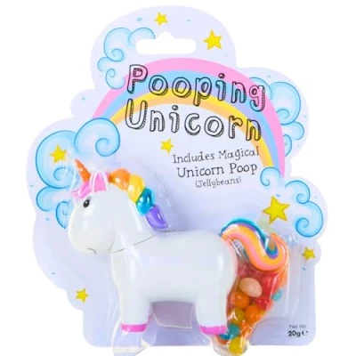 Image of Boxer Gifts Novelty Pooping Unicorn Poops Tasty Jelly Beans Fun For Children &amp; Girls,9.5 x 12 3.5