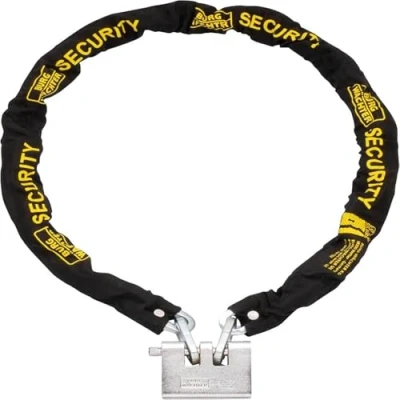 Image of Sterling 100ASP 10 mm x 1.0 m Case Hardened Chain and 92 Double Slotted Armoured el Padlock Set