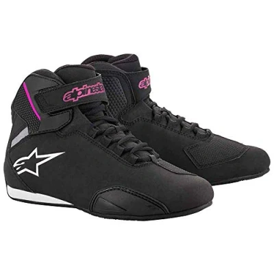 Image of Alpinestars Women&#039;s 2515719 10395.5 Motorcycle Shoes, Black, 5.5 UK