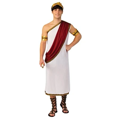 Image of Bristol Novelty AC624 Caesar Costume, White, Standard