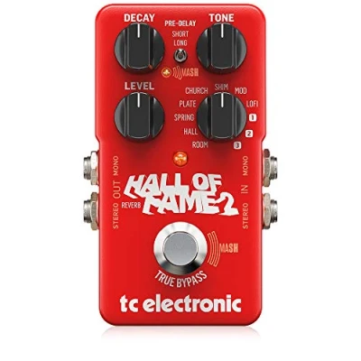 Image of TC Electronic HALL OF FAME 2 Reverb Iconic Pedal with Groundbreaking MASH Footswitch and Shimmer Effect, Compatible PC Mac