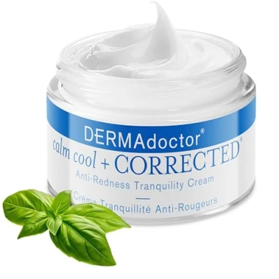 Image of DERMAdoctor Calm Cool &amp; Corrected Anti Itch and Redness Tranquility Cream, Rich Reparative Face Moisturizer, With White Tea EGCG for Skin Renewal 48.1gm (20286 7)