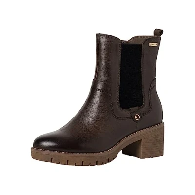 Image of Tamaris Women&#039;s Comfort Ankle Boot, Khaki, 5 UK