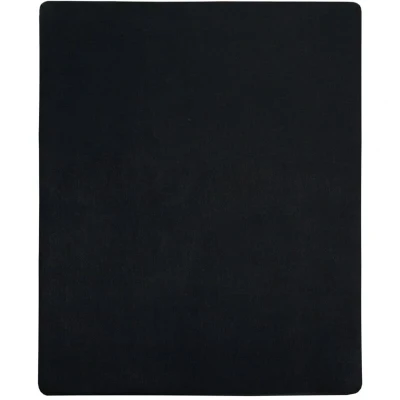 Image of vidaXL Jersey Fitted Sheets 2 pcs Black 90x200 cm Cotton